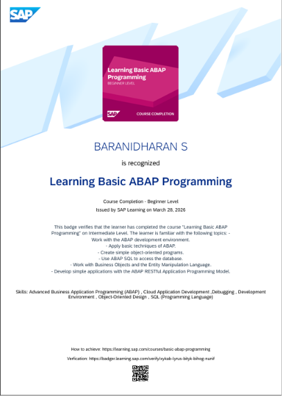 SAP Certification